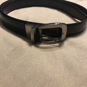 Men’s Leather Brown/Black Size 38 belt NWT